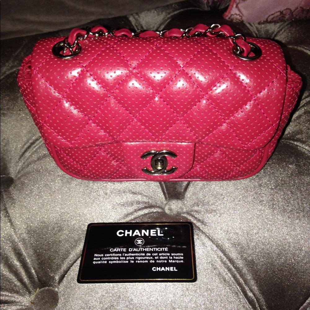 Chanel mini red bag